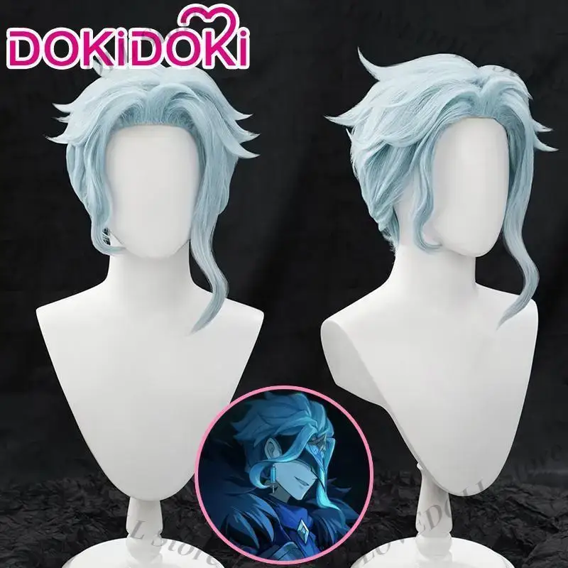 Anime Cosplay Wig Heat Resistant - อนิเมะ Genshin Impact ฟิกเกอร์คอสเพลย์ Il Dottore