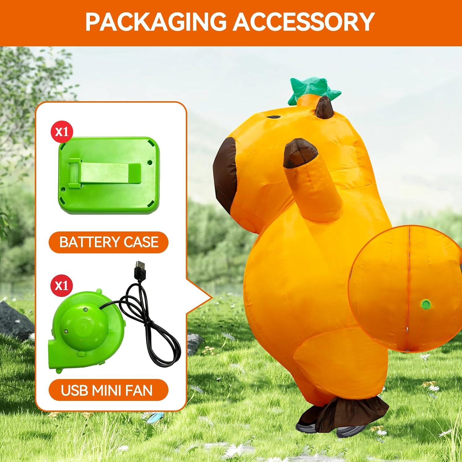 ชุดแฟนซีคาปิบาราแบบเป่าลมสำหรั - Costumes บทวิจารณ์และราคา