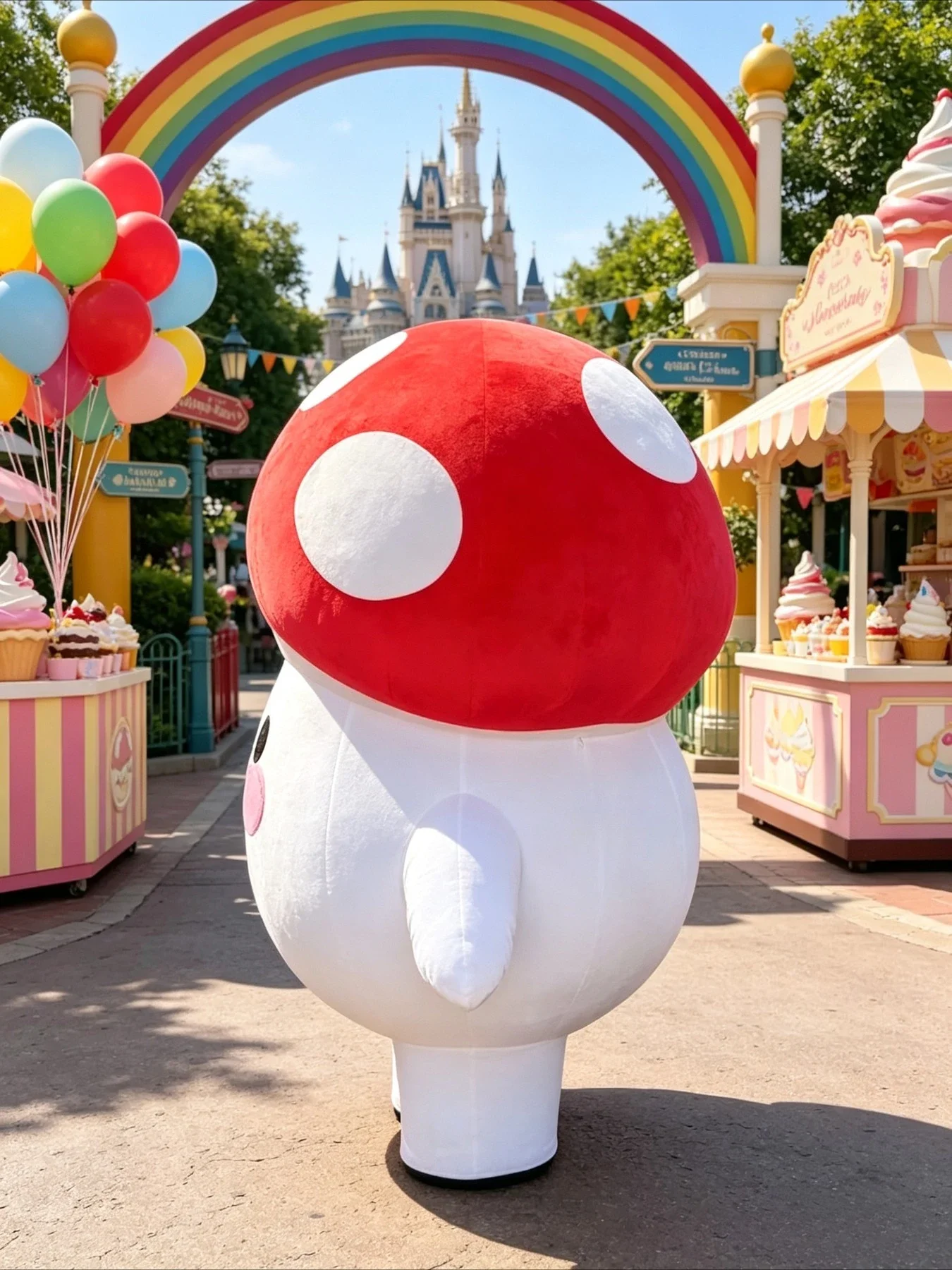 ชุดมาสคอตเป่าลมรูปเห็ดน่ารัก ส - Costumes บทวิจารณ์และราคา