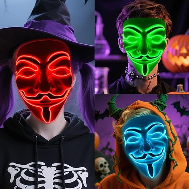 หน้ากาก LED เวนเดตต้า ธีมภาพยน - Led Purge Mask Halloween บทวิจารณ์และราคา