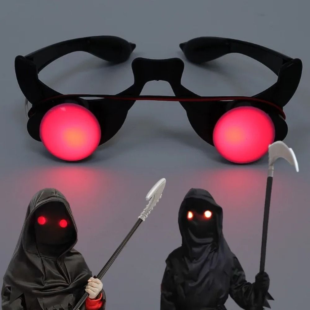 แว่นตา LED ABS ตาแดง แว่นตาสีด - Glow In The Dark Party Glasses บทวิจารณ์และราคา